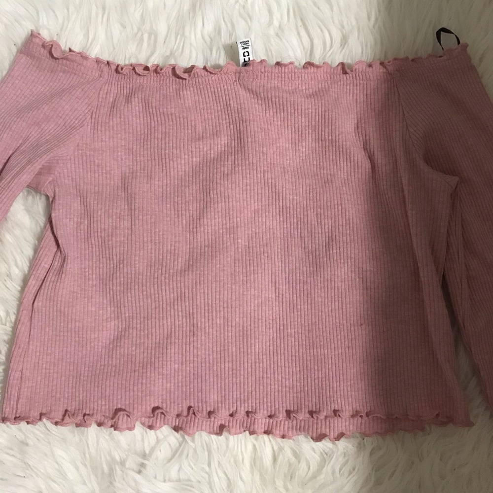 Off the shoulder crop top